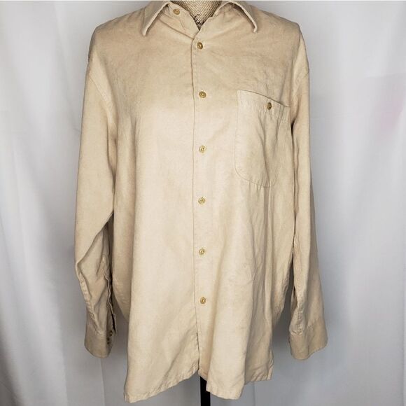 Marc Edwards | Sueded Lux Button-Down Shirt - Picture 1 of 4